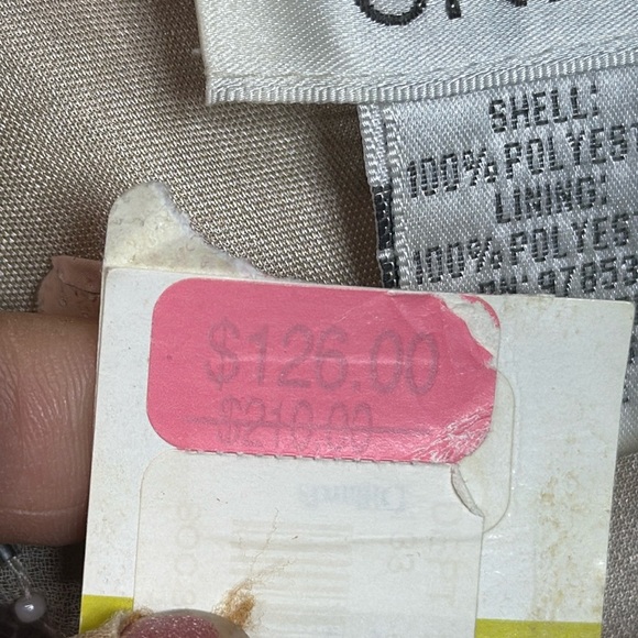 (R3) JKARA vintage Size 14 Full Length Champagne Beaded Formal Dress NWT - Picture 8 of 13